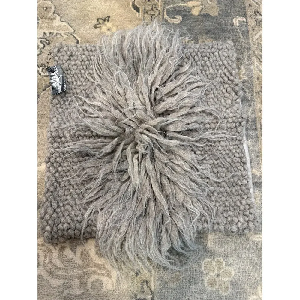 Gushka Luxury Wool Linen Pillow Cover 22 X 23